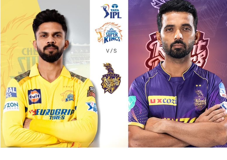 "IPL 2025 match preview cover page featuring vibrant cricket-themed graphics and team logos"