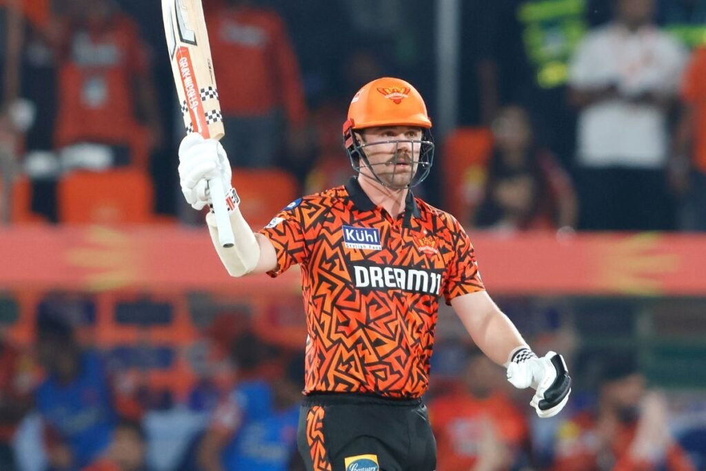 Travis Head celebrating 1000 IPL runs