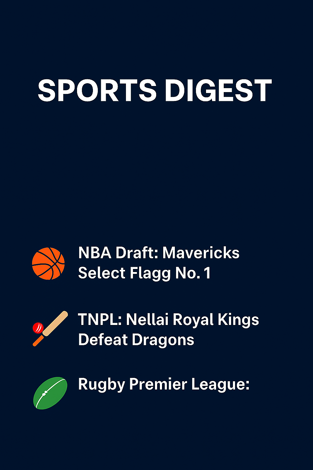 Daily Sports Digest